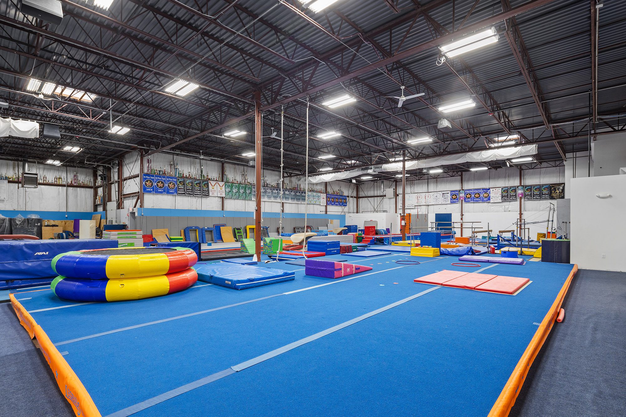 Foam pit at Legends Gymnastics in North Andover, MA.